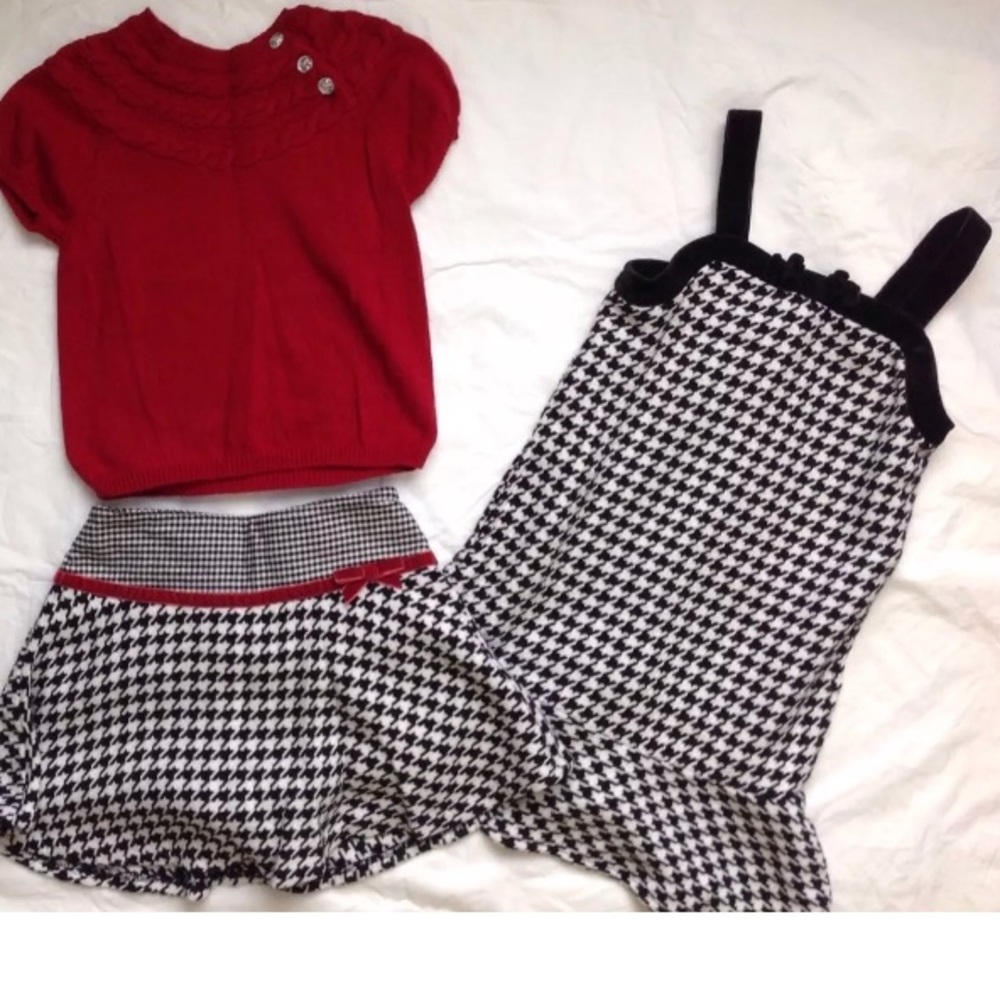 Gymboree ❤️🖤Black & White Houndstooth Set❤️🖤